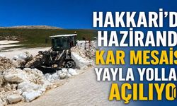 Hakkâri Yaylalarında Yaz Ortasında Kar Mesaisi