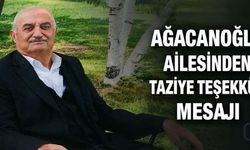 Ağacanoğlu Ailesinden Taziye Teşekkürü