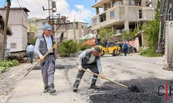 Hakkâri'de Ulaşım Konforu İçin Yoğun Mesai! Yağışlardan Hasar Gören Yollara Asfalt Yama Ayarı
