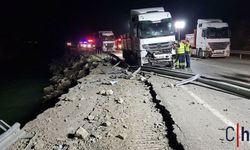 Zap Suyu Kıyısındaki Yol Çalışması Tepki Çekti: Tır Uçurumun Eşiğinde Durdu