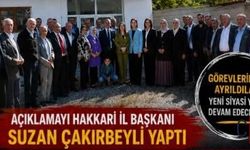 CHP Hakkâri Teşkilatı Toplu İstifa Etti: Suzan Çakırbeyli Yeni Partiye Katıldıklarını Açıkladı