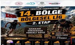 Yüksekova 14. Bölge Bölgesel Lig 2. Etap Triatlon Yarışları'na Ev Sahipliği Yapacak