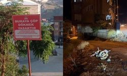 Hakkâri'de "Buraya Çöp Atmayın" Tabelası Söküldü