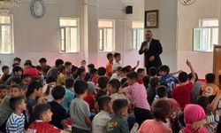 İl Müftüsü Okuş, Yaz Kur’an Kursu Öğrencileriyle Buluştu