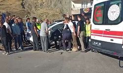 Hakkâri'de İki Araç Çarpıştı: Kamyonet Sürücüsü Yaralandı