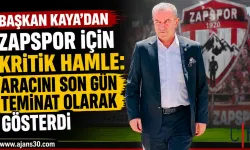 Başkan Kaya Zapspor İçin: Aracını Teminat Olarak Gösterdi