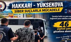 Hakkari’de yasa dışı bahis ağına operasyon: 46 gözaltı
