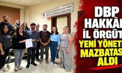 DBP Hakkâri İl Örgütü Yeni Yönetimi Mazbatasını Aldı