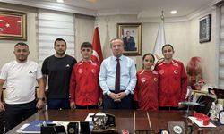 Başkan Kaya Milli Güreşçileri ağırladı