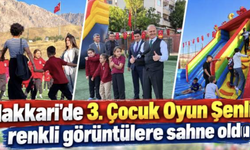 Hakkari'de çocuklar şenlikte doyasıya eğlendi