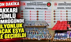 Üzümlü Gümrüğü’nde 1,5 Milyon TL’lik kaçak eşya ele geçirildi