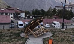 Hakkari’de yeni yapılan kamelyaya zarar verdiler