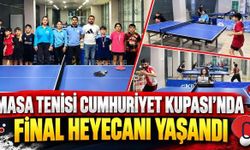 Masa tenisi Cumhuriyet Kupası’nda final heyecanı yaşandı