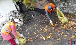 Hakkâri’de yağmura rağmen temizlik mesaisi