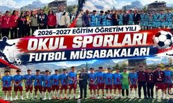 Hakkari’de okul sporları futbol müsabakaları tamamlandı