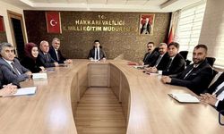 Hakkari İl Milli Eğitim Müdürlüğünde haftalık toplantı