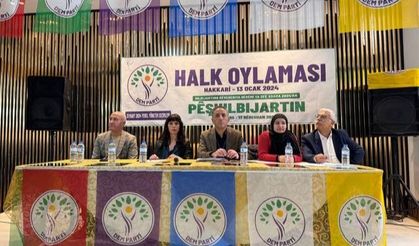 Hakkari DEM Parti ön seçim için sandık kurdu