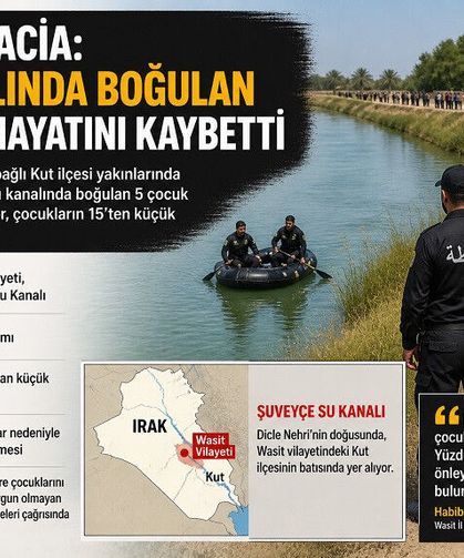 Irak’ta Facia: Su Kanalında Boğulan 5 Çocuk Hayatını Kaybetti