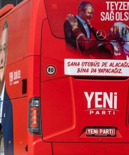 Yeni Parti’nin otobüsü hazır
