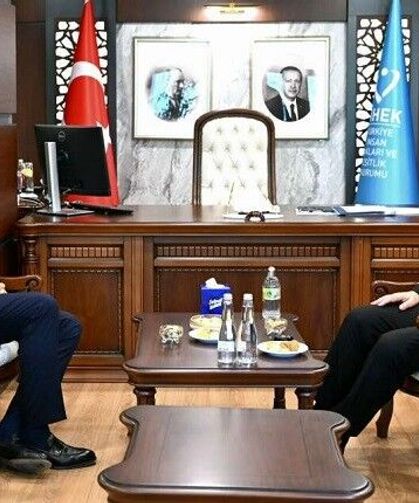 Bakan Yardımcısı Çelik’ten TİHEK Başkanı Şahin’e ziyaret