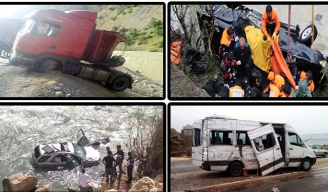 Trafik kazasının en az olduğu il Hakkari