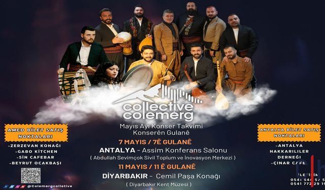 Colemêrg Collective, İlk Kez Antalya ve Diyarbakır’da Müzikseverlerle Buluşuyor!
