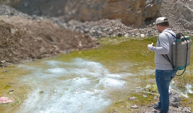 Hakkari Belediyesi'nden yaz öncesi ilaçlama çalışması