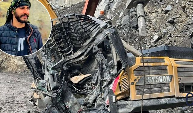 Üzerine Kaya Parçası Düşen Kepçe Operatörü Kazada Hayatını Kaybetti