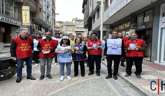 Hakkari KESK Şubesi1 Mayıs’a Hazırlanıyor: Çarşıda Bildiri Dağıttılar