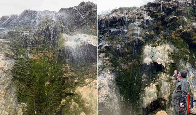 Hakkari'de Görsel Şölen: 10 Metrelik Şelale Büyülüyor