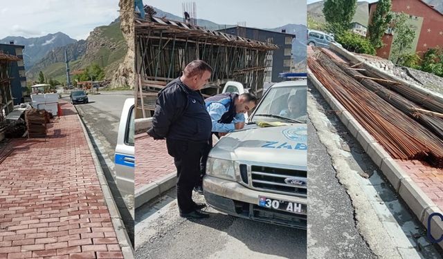 Hakkari’de Kaldırım İşgaline Sert Müdahale