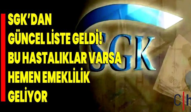 Hakkarililer bu habere dikkat; Bu hastalıklarla emeklilik kapıları açılıyor