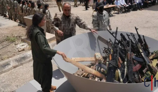 PKK silahları yaktı!