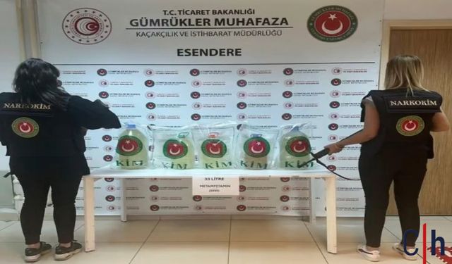 Sınırda Büyük Başarı: Hakkari'de 33 Litre Metamfetamin Yakalandı