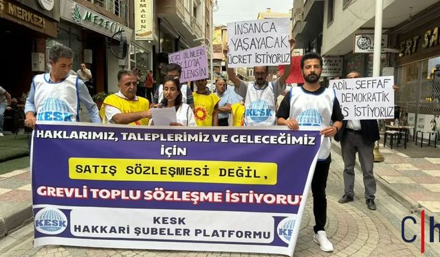 Hakkari’de KESK’ten Toplu Sözleşme Teklifine Tepki