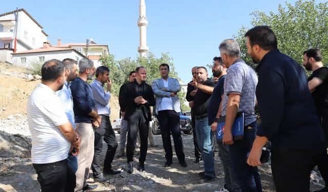 Başkan Şakar ve Kaymakam Akpınar çalışmaları inceledi