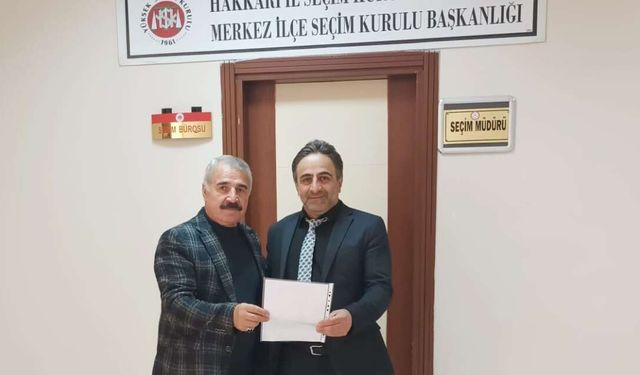 İYİ Parti Hakkari İl Başkanı Önal Mazbatasını Aldı