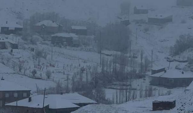 Hakkari’de Kar Yağışı 43 Yerleşim Yerinin Yolunu Kapattı