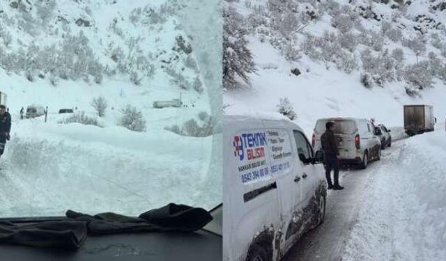 Şemdinli ve Yüksekova'da Yoğun Kar Yağışı, Yolları Kapattı