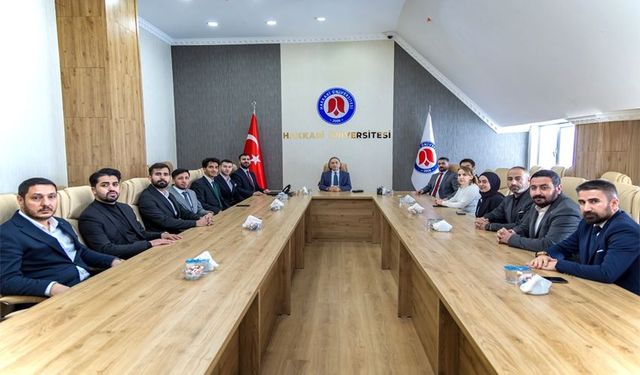 TÜGVA Hakkâri’den Rektör Musa Gençcelep’e Teşekkür Ziyareti