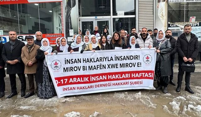 İHD Hakkari: “Türkiye’de Kuralsızlık Yönetim Aracına Dönüştü”