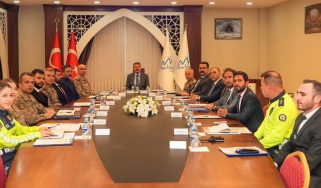 Hakkari’de Asayiş Toplantısı: Suç Oranlarında Dikkat Çeken Düşüş