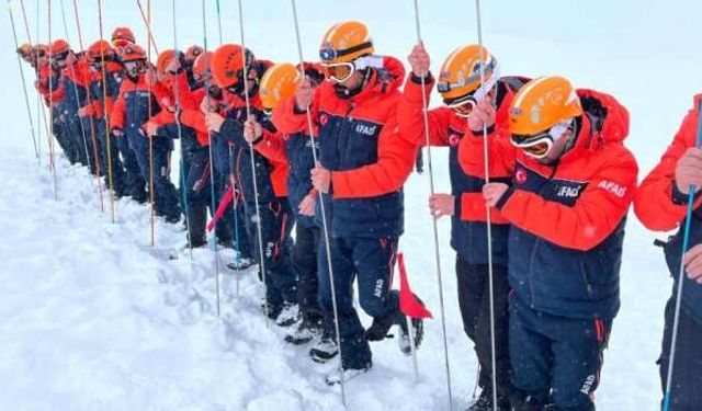 Çığ Tehlikesine Karşı AFAD’dan Hayat Kurtaran Eğitim