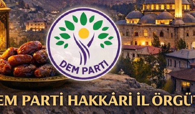 DEM Parti Hakkâri İl Örgütü’nden Bayram Mesajı ve Program Duyurusu