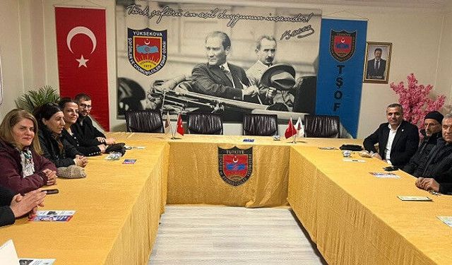 Hakkâri Emek ve Demokrasi Platformu’ndan Yüksekova’daki esnaf odalarına ziyaret