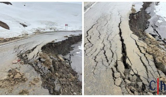Colemêrg’te Köy Yolu Çöktü