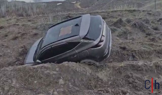 Hakkari –Van Yolunda Kaza: Sürücü Direksiyon Hakimiyetini Kaybetti