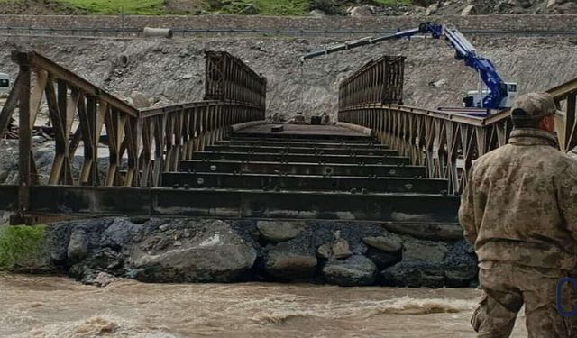 Akçalı’da Panel Köprü Çalışmaları Son Aşamaya Geldi