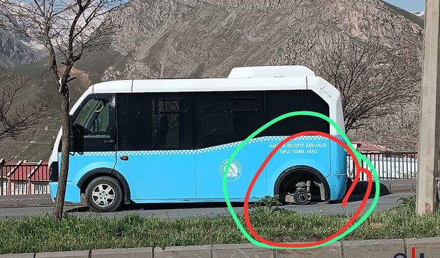 Hakkari’de Halk Otobüsü Dehşeti: Seyir Halinde Tekerlek Fırladı!