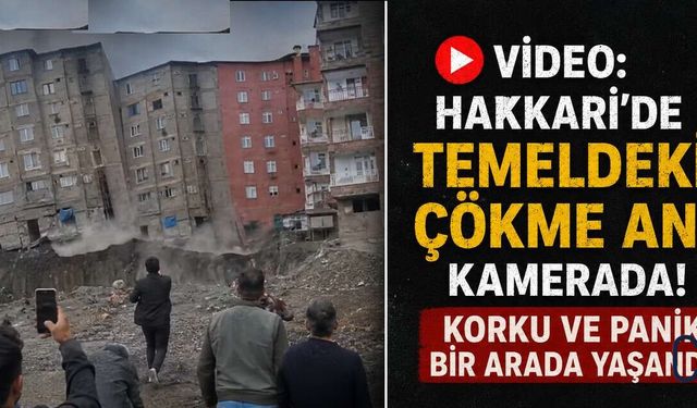 Hakkâri’de Toplum Sağlığı Merkezi İnşaatında Korkutan Çökme